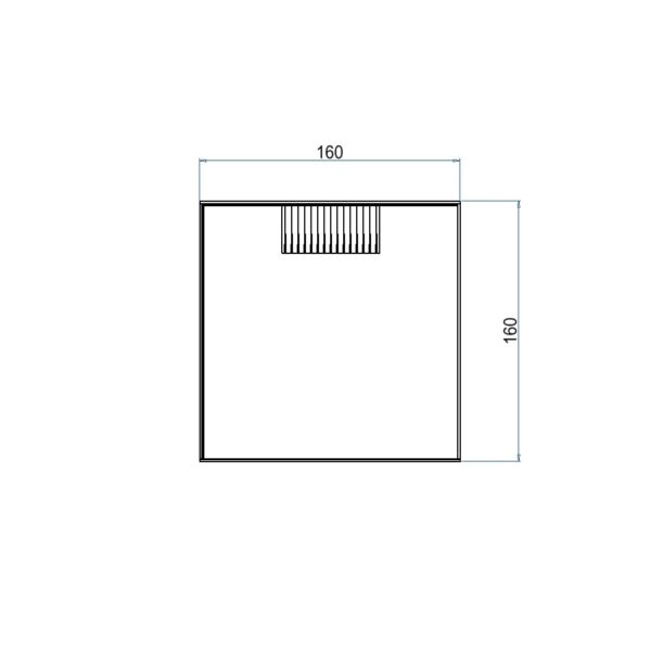 Produktbild UBD 165 158  -  Unterflur-Bodendose UBD 160 small inkl. belegtem Deckel aus Chromstahl, geschliffen, und 1 Bürstenauslass